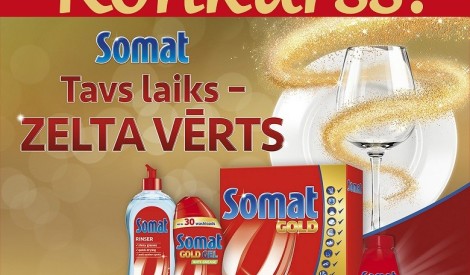 Konkurss! Laimē SOMAT līdzekļus 200 EUR vērtībā!