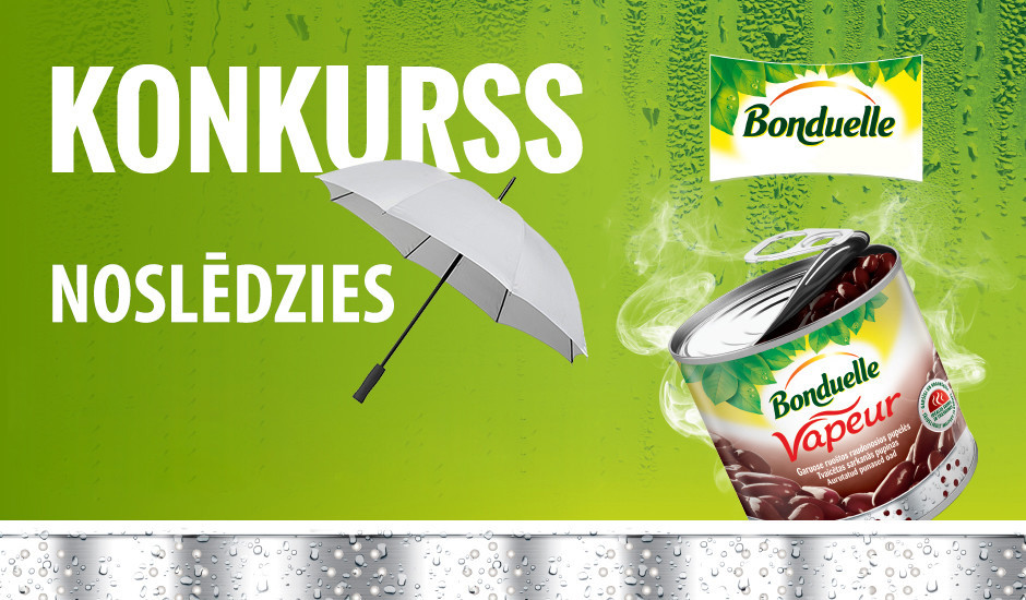 Noskaidroti 3 laimīgie Bonduelle lietussargu īpašnieki!