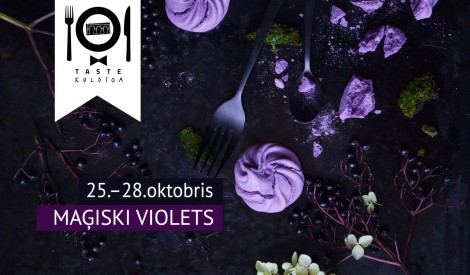 Maģiski violets - Kuldīga aicina uz restorānu nedēļas rudens sesiju