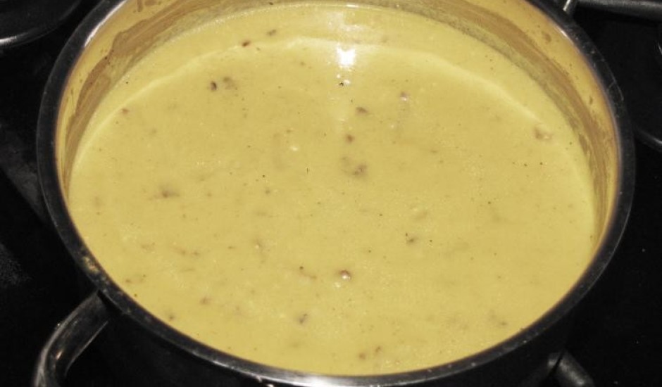 Kraukšķīgā rupjmaizes siera zupa