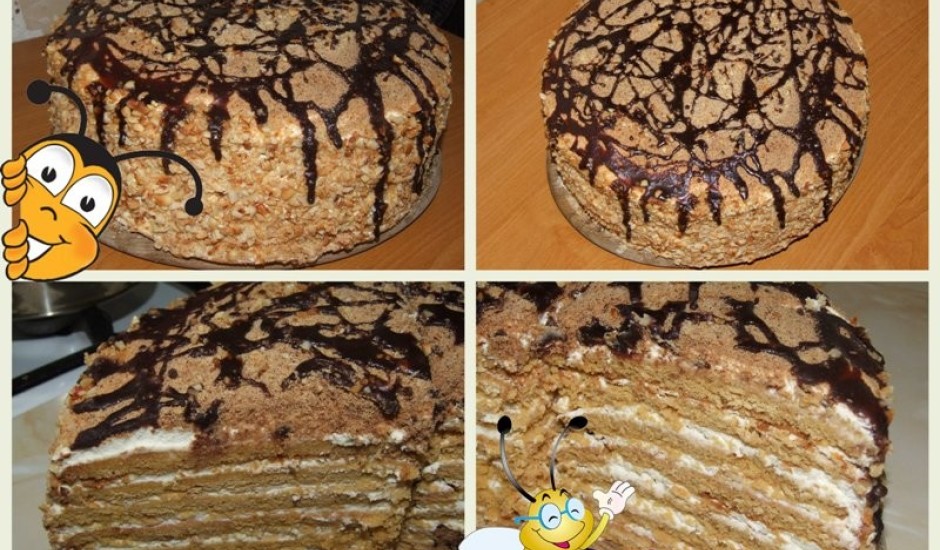 Medus kūkas recepte