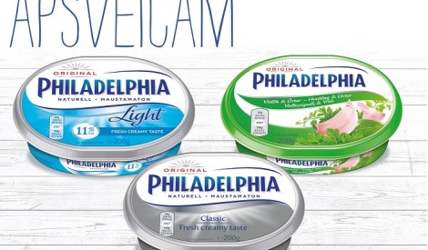 Receptes.lv un siers Philadelphia apbalvo gardēžus!