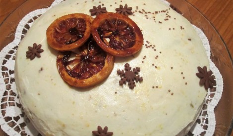Ķirbju kūka ar mandarīnu ievārījumu