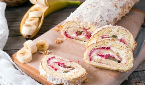 Banāni kūkās un desertos - gardi!