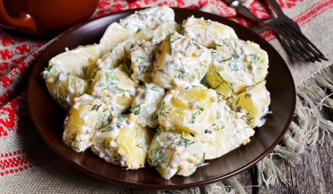 Garšīgie kartupeļu salāti